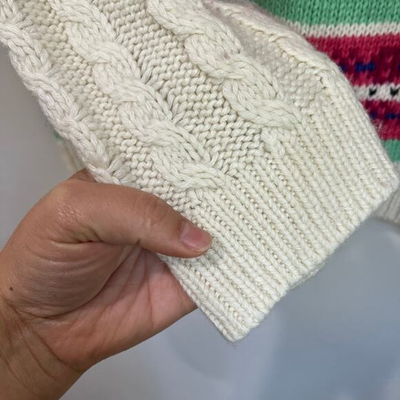 Talbots Fair Isle Sweater Winter Knit Holiday Nordic Pullover XL - Picture 7 of 7